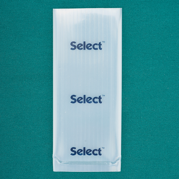 一次性塑料斜面接缝罗纹饰面药袋2x4.7英寸每袋100袋自定义徽标FDA认证药丸袋 