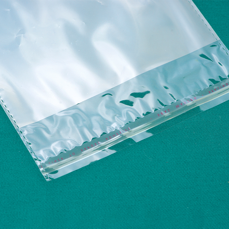 透明可重新密封的玻璃纸塑料袋自粘密封OPP材料 